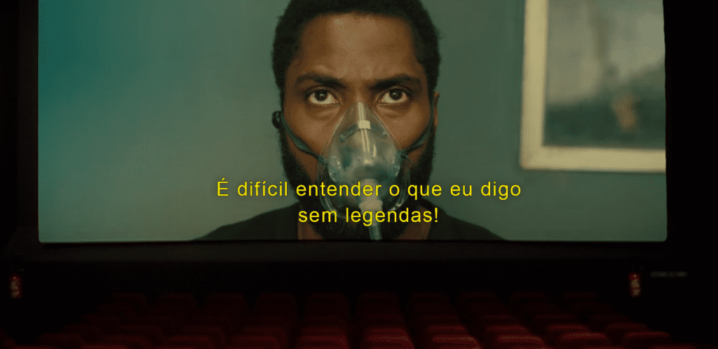 Imagem editada de cena do filme Tenet, de Christopher Nolan.